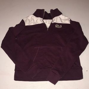 VS pink quarter zip
